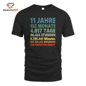 11 Jahre Geburtstag Merch: Zur Perfektion Gereift T-Shirt getragen von Max Schröder