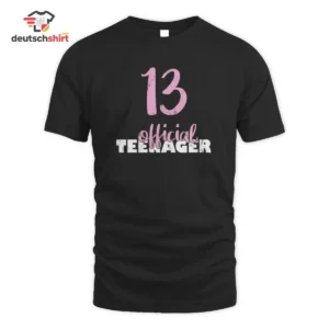 Official Teenager 13 Merch T-Shirt – Vintage Geburtstag getragen von Laura We.