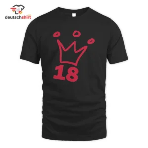 18 Geburtstag Volljährig Krone Merch: Bio T-Shirt Geschenk getragen von Julia M.