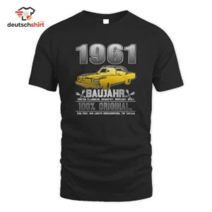 1961 Jahrgang Oldtimer Merch: Bio T-Shirt Geburtstag getragen von Tobias Kl.