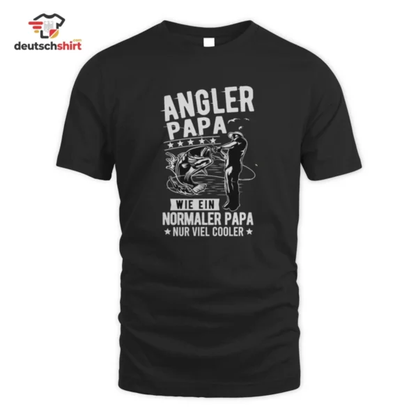 Angler Papa - Wie ein normaler Papa nur viel cooler Bio T-Shirt