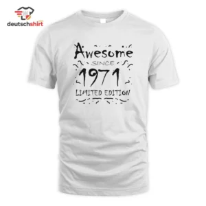 1971 Jahrgang Geburtstag Retro Merch: Bio T-Shirt & Hoodie getragen von Sabine Winkler