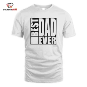 Best Dad Ever Papa Merch – Bio T-Shirt für den besten Vater getragen von Leon Schulz 27