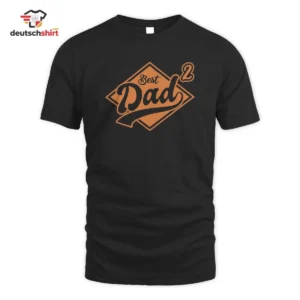 Best Dad Zweifacher Papa Merch T-Shirt für 2 Kinder getragen von Jonas Sc.