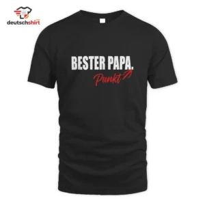 Bester Papa Punkt Shirt – Klarer Spruch für Väter getragen von Florian Sc.