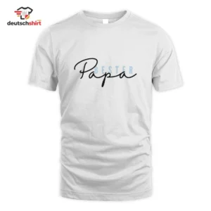 Bester Papa Shirt: Bester Papa Spruch Bio T-Shirt getragen von Leon B.