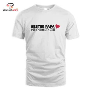 Bester Papa Merch T-Shirt – Liebevoller Papa Spruch getragen von Sophie Wa.