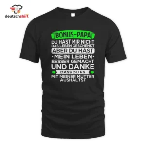 Bonus Papa Merch T-Shirt | Der beste Papa der Welt getragen von Sarah R.