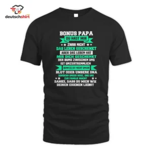 Bonus Papa Merch Shirt: Geschenk für Stiefpapa & Stiefsohn getragen von Hannah Schneider 28