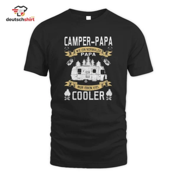 Camper Papa Merch T-Shirt – Coole Papa Spruch Camping