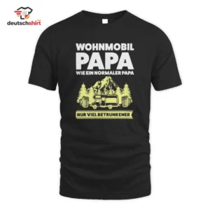 Camper Papa Wohnmobil Geschenk Bio T-Shirt – Papa Merch getragen von Jan K.