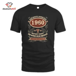 1960 Der Beste Jahrgang Merch T-Shirt – Legendreifer Geburtstag getragen von Thomas Krämer