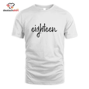Eighteen 18 Geburtstag Merch: Endlich volljährig Bio T-Shirt getragen von Sabine Vogel