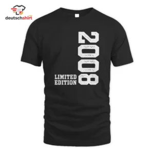 Geburtstag 2008 Limited Edition T-Shirt für Junge und Mädchen getragen von Sarah W.