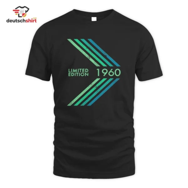 Geburtstagsjahr 1960 Limited Edition Retro-Spruch Bio T-Shirt