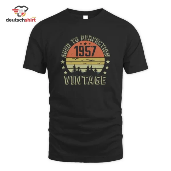 Jahrgang 1957 Aged to Perfection - Vintage Legenden Design Bio T-Shirt