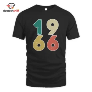 Jahrgang 1966 Vintage Geburtstagsgeschenk Bio T-Shirt Retro getragen von Tim S.