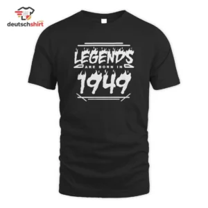 Legenden geboren 1949 Merch – Retro Bio T-Shirt Geschenk getragen von Florian Ho.
