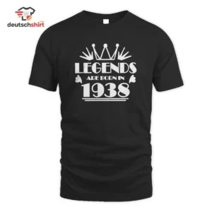 1938 Jahrgang Geburtstag Retro Merch T-Shirt Geschenkidee getragen von Tim Müller