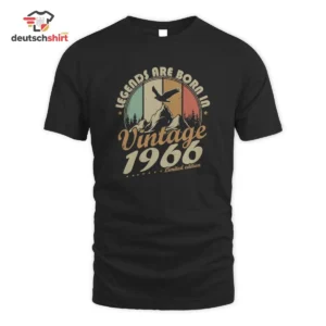 Legends Are Born In 1966 Vintage Geburtstag T-Shirt getragen von Peter Hoffmann