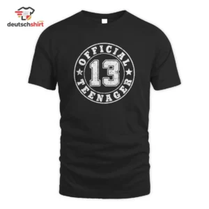 13 Geburtstag Merch T-Shirt: Official Teenager Geschenk getragen von Max Richter