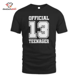 13 Teenager Merch T-Shirt - Geburtstag Spruch Retro Bio getragen von Tobias B.