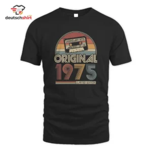 1975 Vintage Jahrgang Geburtstag Retro Merch T-Shirt getragen von Leon Schröder 44