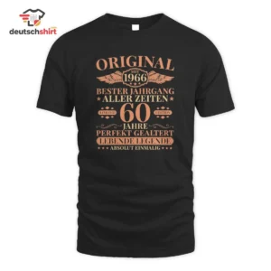 1966 Bester Jahrgang T-Shirt – 60 Jahre Legende Geschenk getragen von David Schneider 69