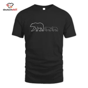 Papa Bär Merch T-Shirt: Bester Vater Bio Geschenk getragen von Laura Klein