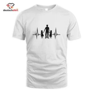 Papa mit zwei Töchtern Bio T-Shirt: Bestes Vater Geschenk getragen von Hannah K.