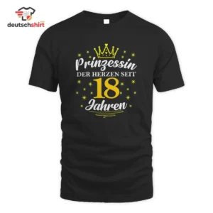Prinzessin der Herzen seit 18 Jahren – Bio T-Shirt zum 18 getragen von David S.