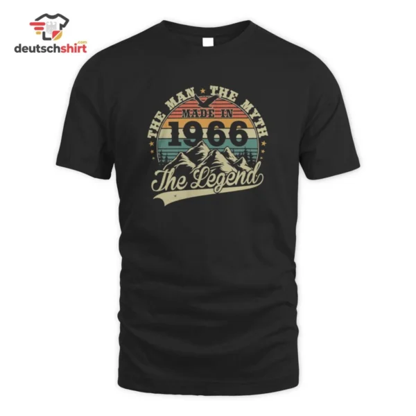Vintage Geburtstag 1966 Legende Geschenk Bio T-Shirt
