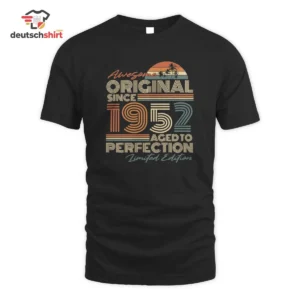 Vintage 1952 Geburtstag T-Shirt – Original Geschenk getragen von Hannah Schäfer